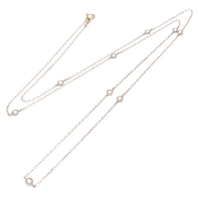 絶品】 La soma ラソマ ダイヤモンド ネックレス ステーションダイヤ 絶品】 La soma ラソマ ダイヤモンド ネックレス ステーションダイヤ