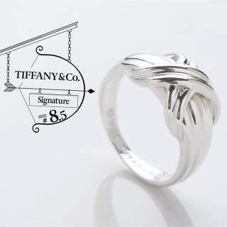 ティファニー(Tiffany & Co.)の美品 TIFFANY ティファニー シグネチャー リング 925 指輪 8.5号(リング(指輪))