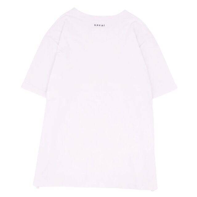 sacai(サカイ)のサカイ Sacai Tシャツ 21AW カットソー ショートスリーブ ジッパー コットン トップス メンズ 4(XL相当) ホワイト メンズのトップス(Tシャツ/カットソー(半袖/袖なし))の商品写真