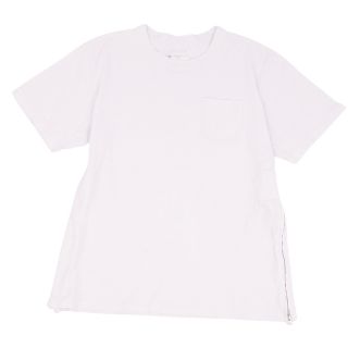 サカイ Sacai Tシャツ 21AW カットソー ショートスリーブ ジッパー コットン トップス メンズ 4(XL相当) ホワイト