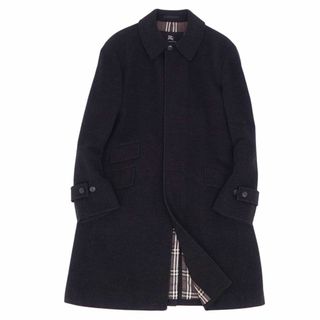 バーバリーブラックレーベル(BURBERRY BLACK LABEL)のバーバリー ブラックレーベル BURBERRY BLACK LABEL コート ロングコート ウール カシミヤ 裏チェック アウター メンズ M ブラック(その他)