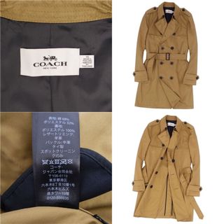 COACH - 美品 コーチ COACH コート トレンチコート コットン