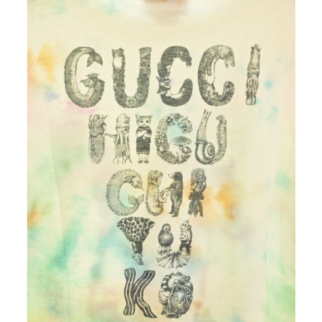 Gucci(グッチ)のGUCCI グッチ Tシャツ・カットソー 140 ベージュx黄x緑等(総柄) 【古着】【中古】 キッズ/ベビー/マタニティのキッズ服女の子用(90cm~)(Tシャツ/カットソー)の商品写真