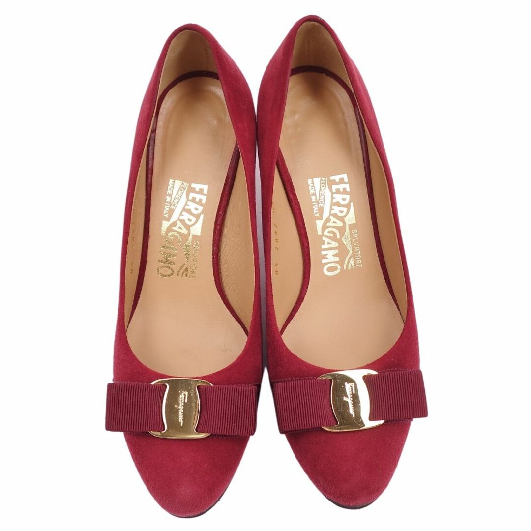 美品 サルヴァトーレ フェラガモ Salvatore Ferragamo パンプス ヴァラ