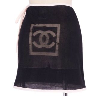 CHANEL シャネルツイード スカート ココボタン フレアスカート34サイズ