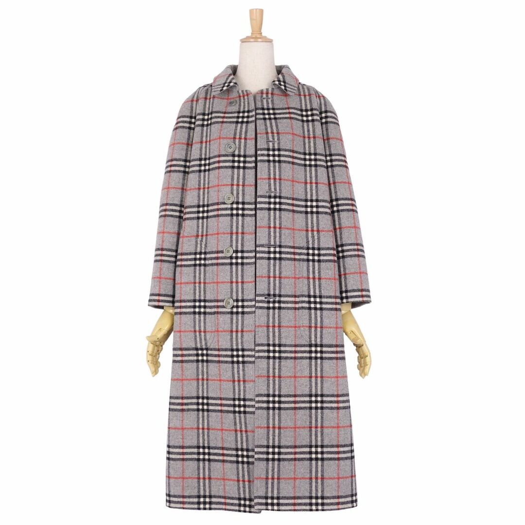 BURBERRY(バーバリー)の極美品 Vintage バーバリー Burberrys コート ベルト付き リバーシブル ステンカラーコート バルマカーンコート ウール アウター レディース 9AB2(M相当) グレー レディースのジャケット/アウター(その他)の商品写真