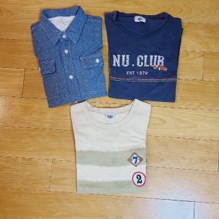 ビーミング ライフストア バイ ビームス(B:MING LIFE STORE by BEAMS)のTシャツ 長袖シャツ 3点セット 子供服(Tシャツ/カットソー)