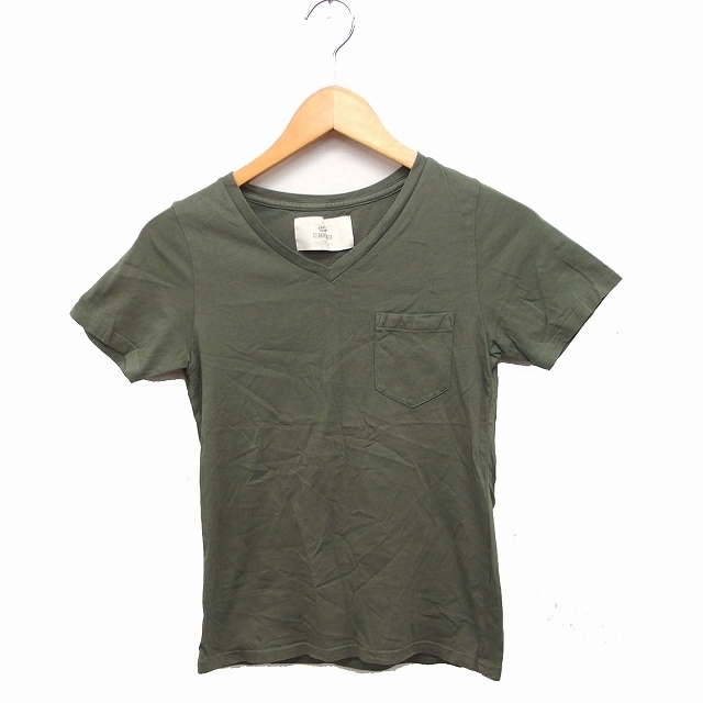 Ciaopanic(チャオパニック)のチャオパニック CIAOPANIC Vネック Tシャツ カットソー 半袖 無地 レディースのトップス(Tシャツ(半袖/袖なし))の商品写真