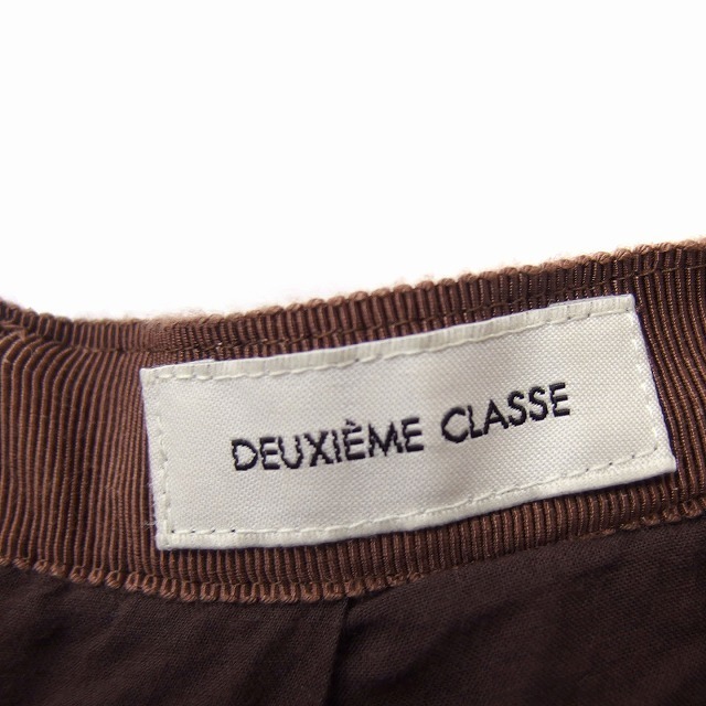 DEUXIEME CLASSE(ドゥーズィエムクラス)のドゥーズィエムクラス ギンガムチェック ギャザー フレアスカート ひざ丈 綿 レディースのスカート(ひざ丈スカート)の商品写真