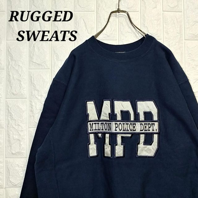 RUGGEDSWEATS スウェット トレーナー USA製 刺繍 警察 ポリス