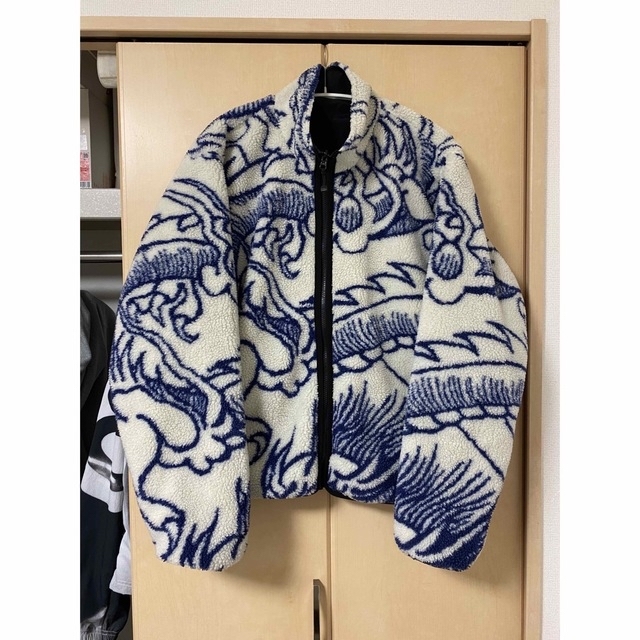 STUSSY(ステューシー)のLサイズ STUSSY DRAGON SHERPA JACKET ボア フリース メンズのジャケット/アウター(ブルゾン)の商品写真