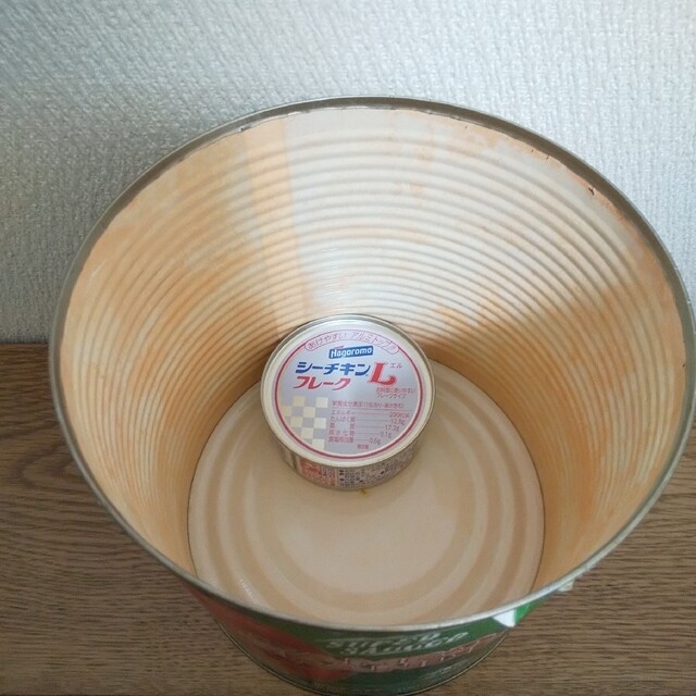 ※ラベルあり※お試し2缶♪リメ缶用に ハンドメイドの素材/材料(各種パーツ)の商品写真