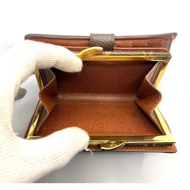 美品 ルイヴィトン モノグラム ヴィエノワ がま口 2つ折り財布 美品 ルイヴィトン モノグラム ヴィエノワ がま口 2つ折り財布