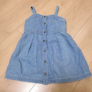 ブランシェス(Branshes)のぶぶぶ、ブルーデニムがカワちぃ！ブランシェス　サイズ90　branshesブルー(ワンピース)