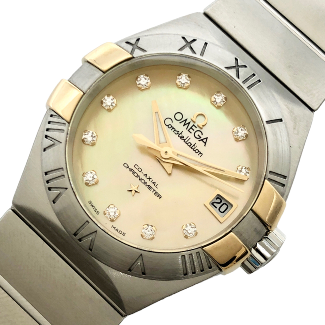オメガ OMEGA コンステレーション コーアクシャル クロノメーター  123.20.27.20.57.003 イエローシェル ステンレススチール 自動巻き レディース 腕時計