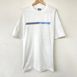 ナイキ(NIKE)のナイキ NIKE Tシャツ 半袖 スウッシュロゴ プリント サイズ：XXL ホワイト 【中古】(Tシャツ/カットソー(半袖/袖なし))