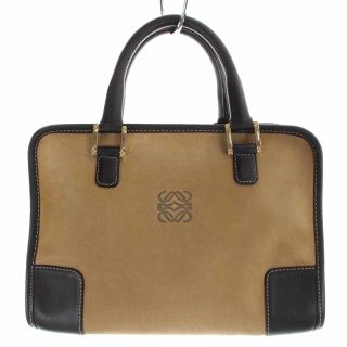 ロエベ(LOEWE)のLOEWE AMAZONA28 ハンドバッグ スエード レザー アナグラム(ハンドバッグ)