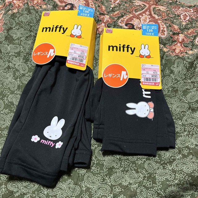 miffy 5分丈、10分丈レギンス2点セット