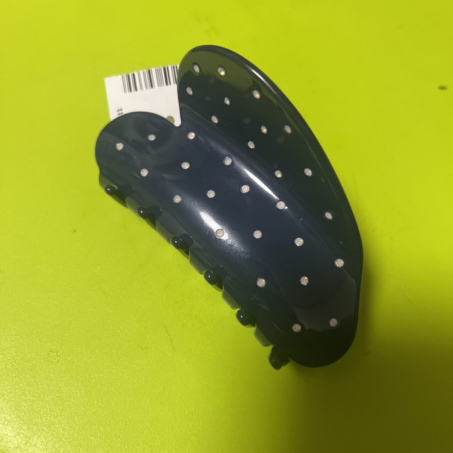 potete 新品 未使用 ハートクリップ ネイビー ヘアアクセサリー