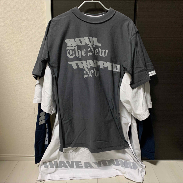 BODYSONG TRIPLET Three layered T-shirtsメンズ