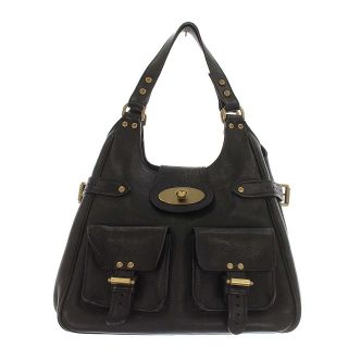 マルベリー(Mulberry)のマルベリー Mulberry ハンドバッグ レザー ショルダーバッグ 黒(ハンドバッグ)