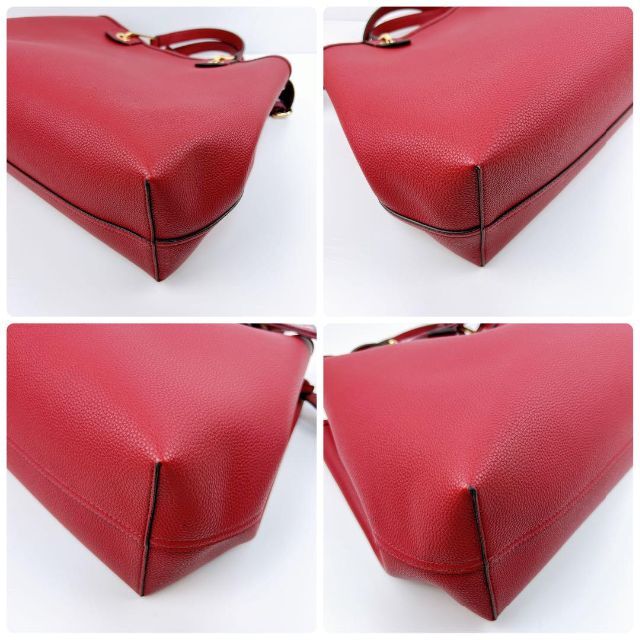 Emporio Armani(エンポリオアルマーニ)の新品未使用品 エンポリオアルマーニ ハンドバッグ ショルダーバッグ 2way 赤 レディースのバッグ(ショルダーバッグ)の商品写真