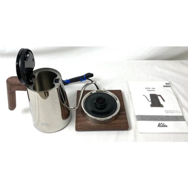 美品 カリタ Kalita 電気ケトル KEDP-600 シルバー