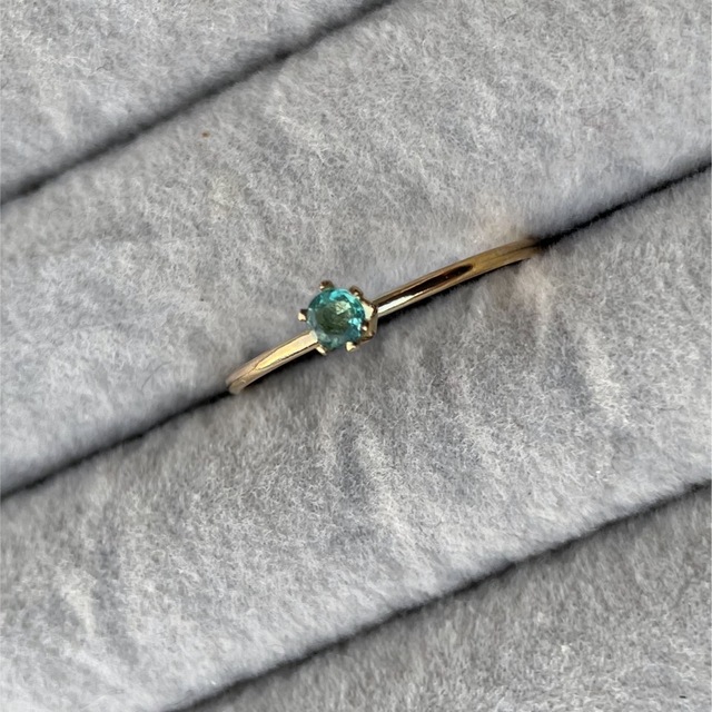 noble green ... emerald  14kgf ハンドメイドのアクセサリー(リング)の商品写真