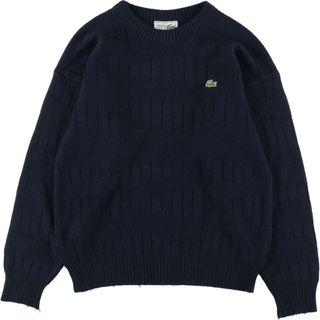 ラコステ(LACOSTE)の古着 80年代 ラコステ LACOSTE CHEMISE フレンチラコステ ウールニットセーター フランス製 メンズM ヴィンテージ /eaa316609(ニット/セーター)