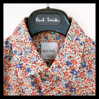 ポールスミス(Paul Smith)のポールスミス 長袖シャツ 花柄 オレンジ系(シャツ)