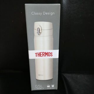 サーモス(THERMOS)の即決OK！　新品未使用　サーモス真空断熱ケータイマグ　ホワイトベージュ　0.5l(弁当用品)