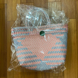 (モア様専用)MEKEARISA pink×purple sizeS(かごバッグ/ストローバッグ)
