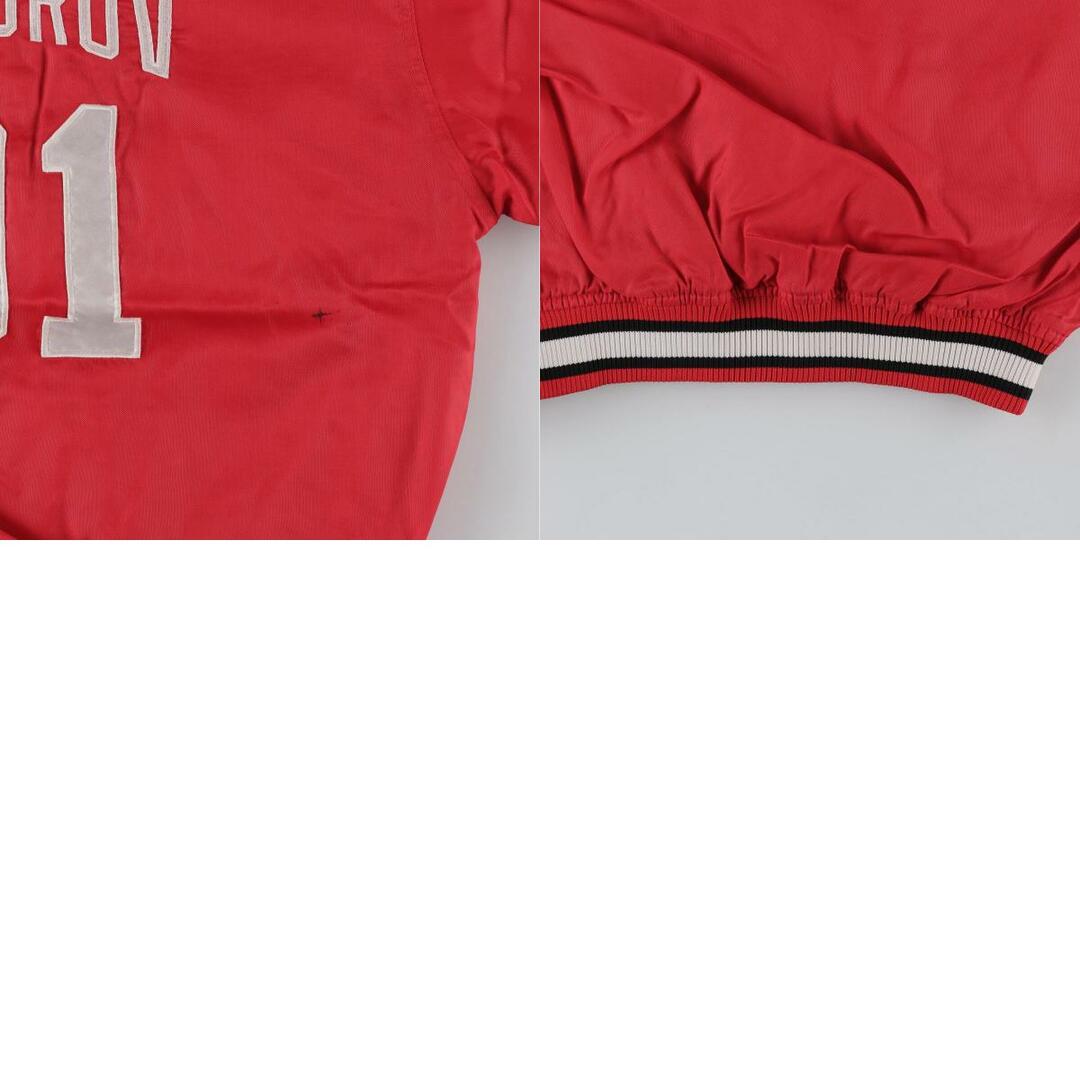 古着 スターター Starter NHL DETROIT RED WINGS デトロイトレッドウィングス Vネック ウォームアッププルオーバー メンズL /eaa314395