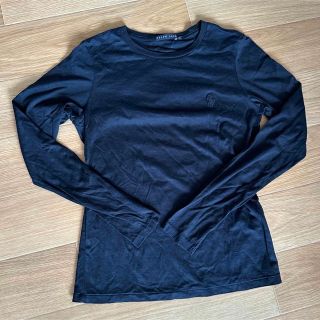 ポロラルフローレン(POLO RALPH LAUREN)の美品POLO RALPH LAUREN ポロラルフローレン◆ロンT Tシャツ◆黒(Tシャツ(長袖/七分))