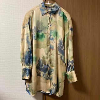 ザラ(ZARA)のZARAサテンブラウス(シャツ/ブラウス(長袖/七分))