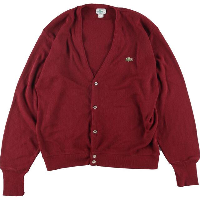 古着 80~90年代 ラコステ LACOSTE IZOD アクリルニットカーディガン