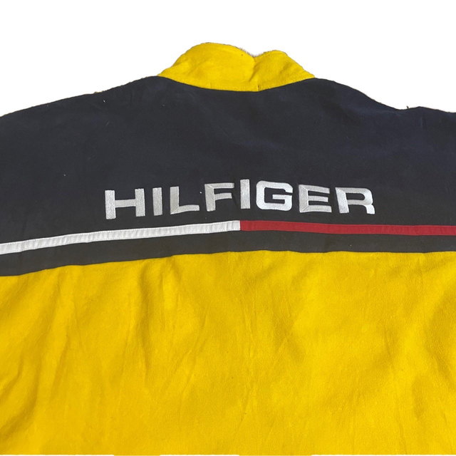 TOMMY HILFIGER(トミーヒルフィガー)の90s 古着 トミーヒルフィガー ナイロンジャケット 刺繍ロゴ ゆるだぼ メンズのジャケット/アウター(ナイロンジャケット)の商品写真