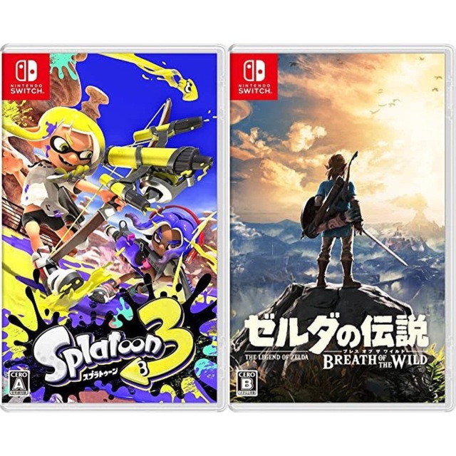 【新品】Switch 2本 スプラトゥーン3 ゼルダの伝説 ブレスオブザワイルド