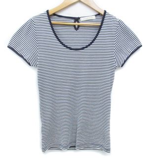 ユナイテッドアローズグリーンレーベルリラクシング(UNITED ARROWS green label relaxing)のグリーンレーベルリラクシング カットソー Tシャツ 半袖 F 白 紺 /FF55(カットソー(半袖/袖なし))