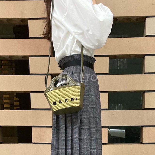 Marni - MARNI マルニ かごバッグ ショルダーバッグ マイクロバッグ