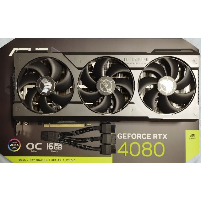 ASUS商品名【・美品】ASUS TUF-RTX4080-O16G-GAMING