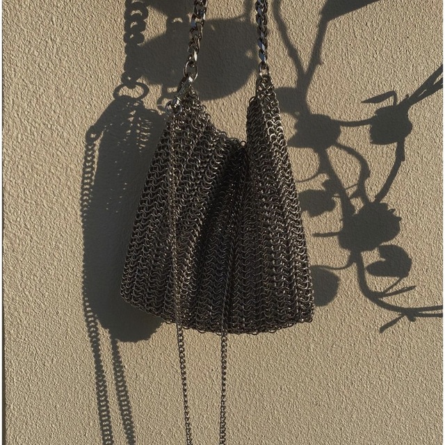 【Ameri VINTAGE】HEAVY CHAIN MESH BAG 4