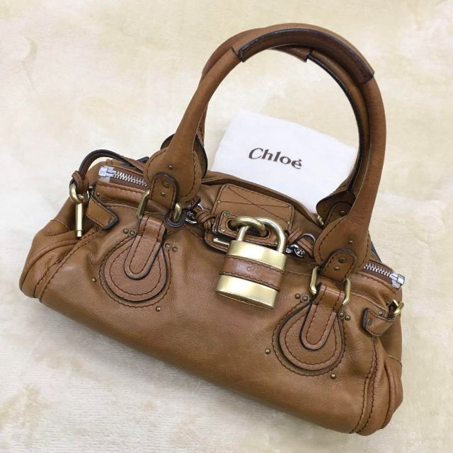 Chloe - クロエ パディントン バンドバッグ カデナ 錠前 鍵 保存袋付き