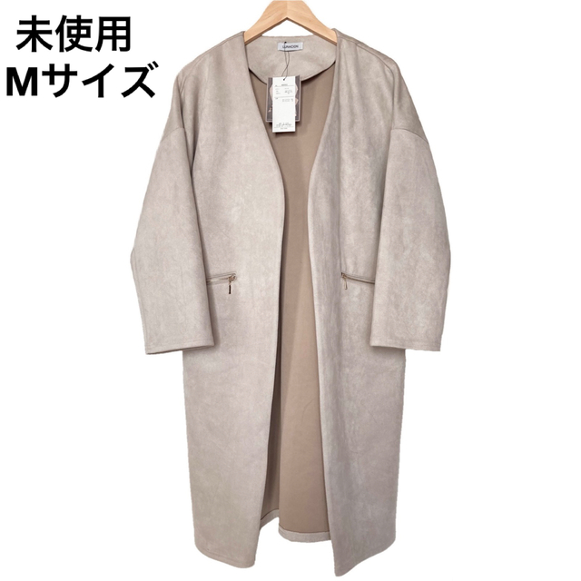 しまむら - 未使用 Mサイズ フェイクスエードコート しまむら LUNACION