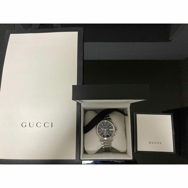 SALE/10%OFF グッチ Gクロノ クロノグラフ メンズ腕時計 YA101201