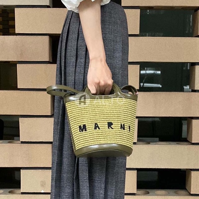 Marni - MARNI マルニ かごバッグ バスケットバッグ オリーブの通販 by