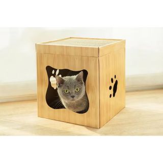 猫用爪とぎ 猫ハウス ステップ キャットタワー ダンボールハウス 爪とぎ ベッド(猫)