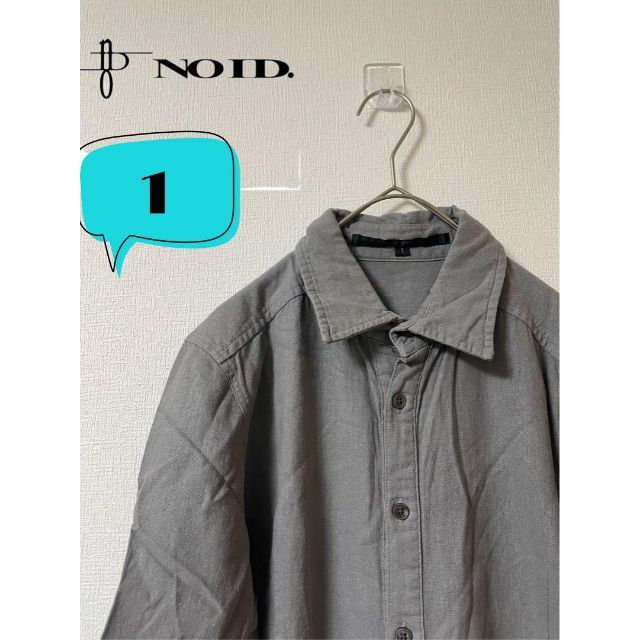 NO ID.(ノーアイディー)のNOID NO ID. ノーアイディー 麻混　半袖シャツ　1 メンズのトップス(シャツ)の商品写真