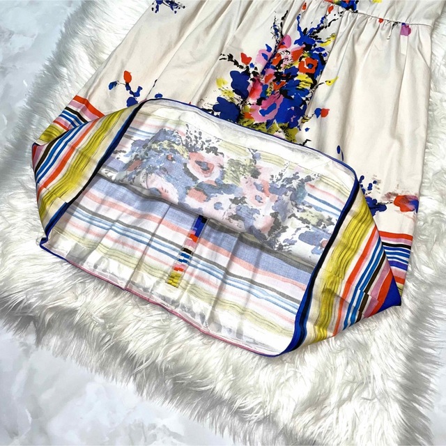 コレクションモデル レッドバレンティノ フラワー ノースリーブ ワンピース