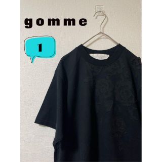 ゴム(gomme)の美品　gomme ゴム　レディース　アートTシャツ　1(Tシャツ(半袖/袖なし))